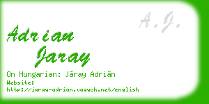 adrian jaray business card
